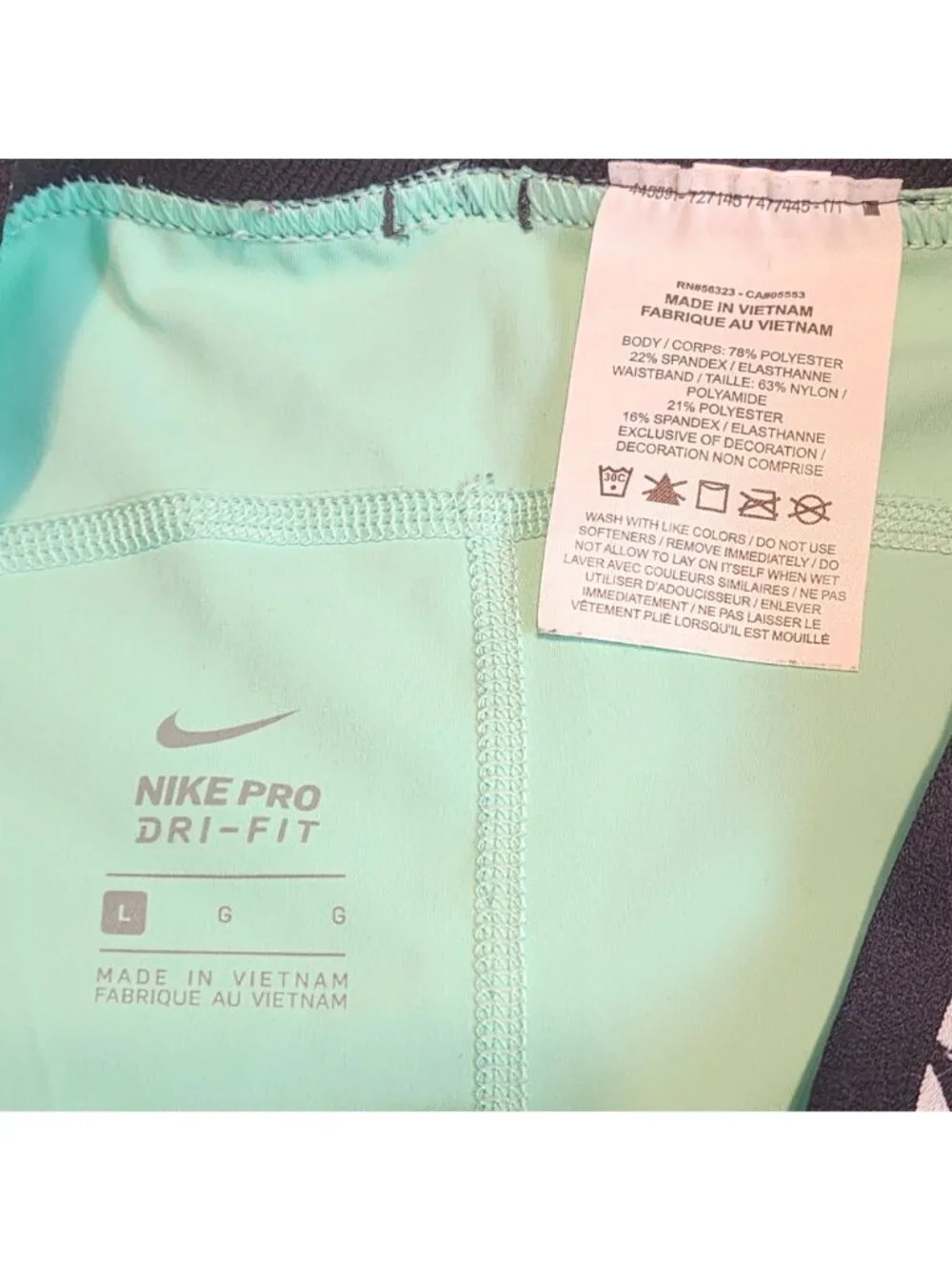 Nike pro teal